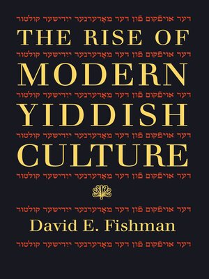 cover image of The Rise of Modern Yiddish Culture
